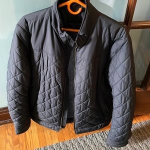 Banana Republic quilted jacket, black, size large